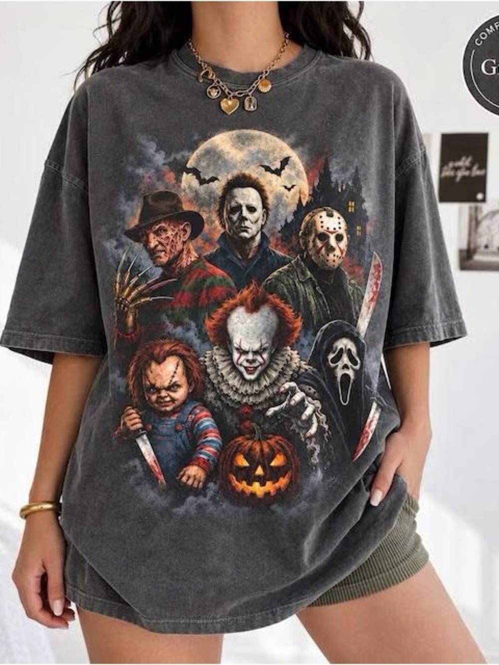 Horror Characters T-Shirt Costume Graphic Tee